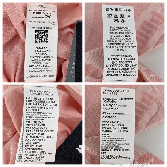 Puma NWT Pink Evostripe Evoknit 7/8 Tights, Small - Picture 16 of 16